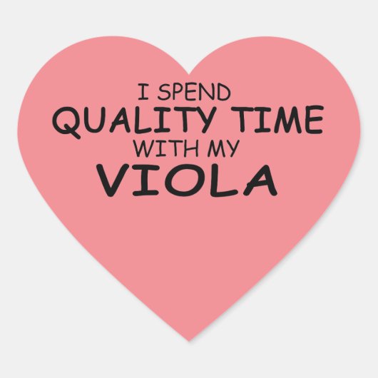 Quality Time Viola Heart Sticker (Vorderseite)
