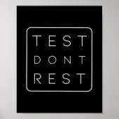 Quality Urance Software Tester Qa Engineer Geeks F Poster (Vorne)