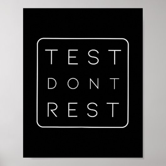 Quality Urance Software Tester Qa Engineer Geeks F Poster (Vorne)