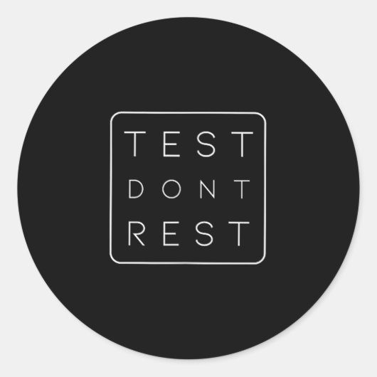 Quality Urance Software Tester Qa Engineer Geeks F Runder Aufkleber (Vorderseite)