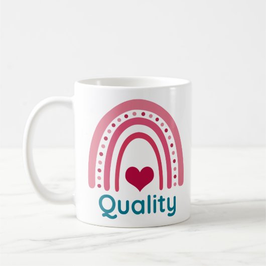 Quality Viva Magenta Boho Rainbow Kaffeetasse (Links)