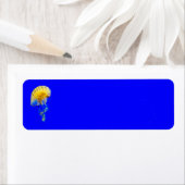 Qualle-386680 BRIGHT ROYAL BLAUE GELBE FARBE (Insitu)