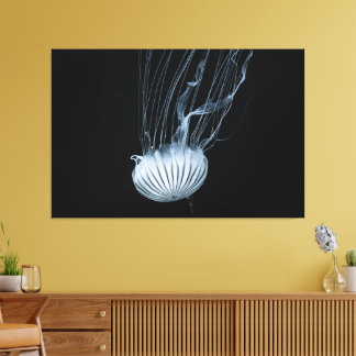 Qualle auf 152cm x 102cm Wrapped Leinwand