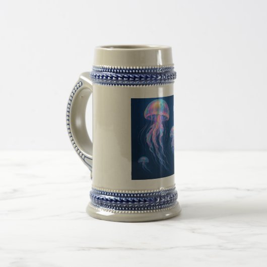 Qualle Bierglas (Vorderseite Links)