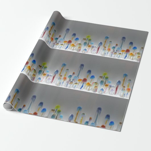 Qualle Blown Glas Art Geschenkpapier (Ungerollt)