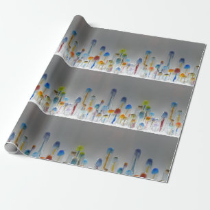 Qualle Blown-Glas Geschenkpapier