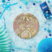 Qualle, Discomedusae von Ernst Haeckel Pappteller (Party)