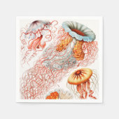 Qualle, Discomedusae von Ernst Haeckel Serviette (Vorderseite)