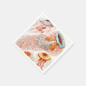 Qualle, Discomedusae von Ernst Haeckel Serviette (Ecke)