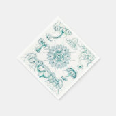 Qualle, Discomedusae von Ernst Haeckel Serviette (Ecke)