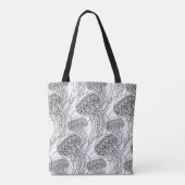 Qualle-Gekritzel 2 Tasche (Rückseite)
