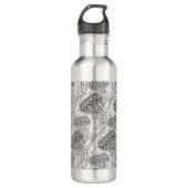 Qualle-Gekritzel Edelstahlflasche (Vorderseite)