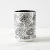 Qualle-Gekritzel Tasse (Zentrum)