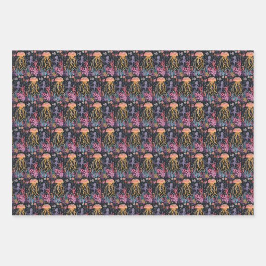 Qualle Geschenkpapier Set (Vorderseite 3)