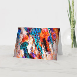 Qualle Jump Electric Feiertagskarte