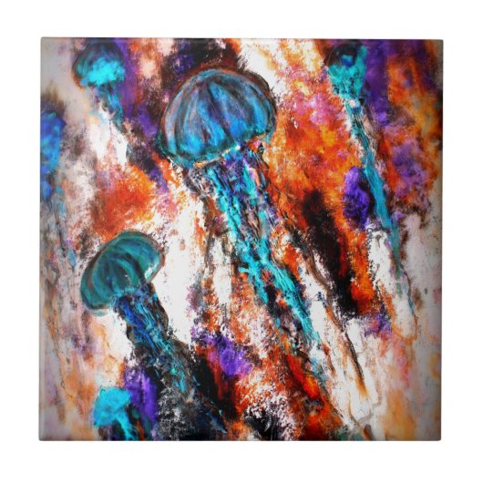 Qualle Jump Electric Fliese (Vorderseite)