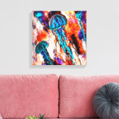 Qualle Jump Electric Leinwanddruck (Insitu (Wohnzimmer))