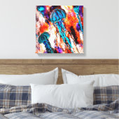 Qualle Jump Electric Leinwanddruck (Insitu (Schlafzimmer))