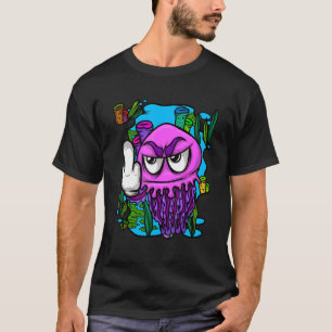 Qualle mit ausgestrecktem Mittelfinger T-Shirt