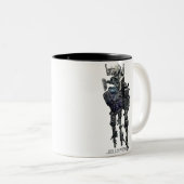 Qualle oder KronierUFO oder UAP Zweifarbige Tasse (VorderseiteRechts)