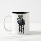 Qualle oder KronierUFO oder UAP Zweifarbige Tasse (Links)