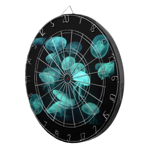 Qualle-Pfeilbrettschwarzlicht-Glühen-Party Dartscheibe (Vorderseite rechts)