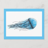 Qualle Postkarte (Vorderseite)