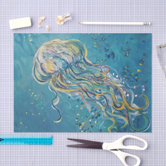 Qualle Seidenpapier (Handwerk)