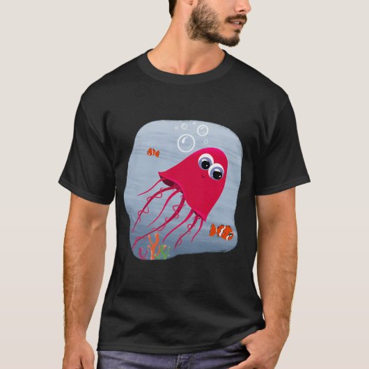 Qualle und Freunde T-Shirt (Vorderseite)