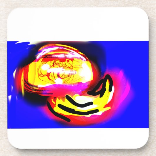 Qualle Welle Getränkeuntersetzer (Vorderseite)