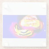 Qualle Welle Glasuntersetzer (Rückseite)