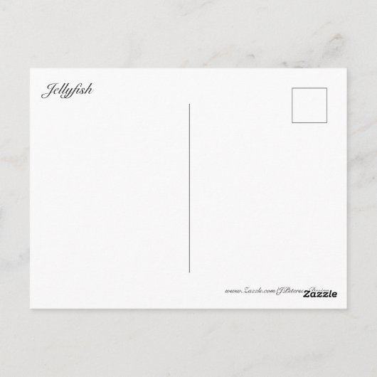 Quallen #5 postkarte (Rückseite)