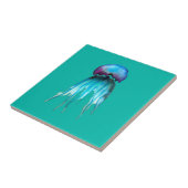 Quallen Aquarell Aquarell farbig, modern, aquatisc Fliese (Seite)