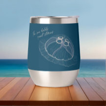 Quallen Art mit "The Sea Holds Quiet Stories"