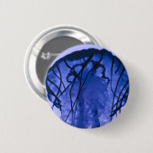 Quallen auf Blau Button (Vorne & Hinten)