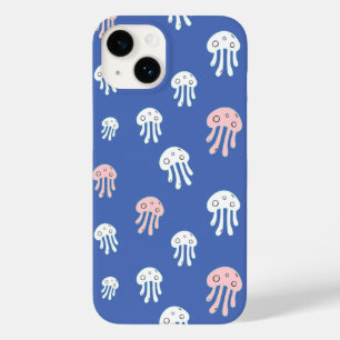 Quallen auf blauem Hintergrund Case-Mate iPhone 14 Hülle
