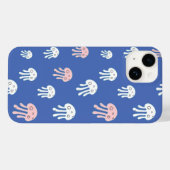 Quallen auf blauem Hintergrund Case-Mate iPhone Hülle (Rückseite (Horizontal))