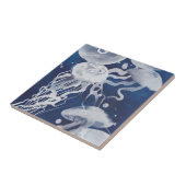 Quallen auf dem Gebiet der Marine Fliese (Seite)