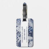 Quallen auf dem Gebiet der Marine Gepäckanhänger (Rückseite vertikal)