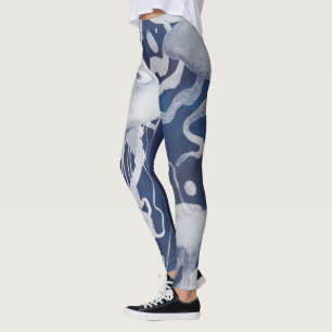 Quallen auf dem Gebiet der Marine Leggings