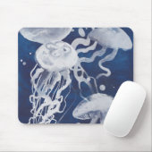 Quallen auf dem Gebiet der Marine Mousepad (Mit Mouse)