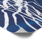 Quallen auf dem Gebiet der Marine Poster (Ecke)