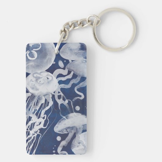Quallen auf dem Gebiet der Marine Schlüsselanhänger (Rückseite)