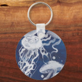 Quallen auf dem Gebiet der Marine Schlüsselanhänger (Vorderseite)