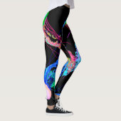 Quallen auf Schwarz - Leggings (Rechts)