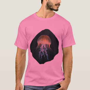 Quallen aus weißem, schwarzem Papier T-Shirt