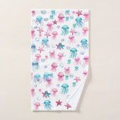 Quallen Badhandtuch Set (Handtuch)