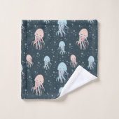 Quallen Badhandtuch Set (Waschlappen)