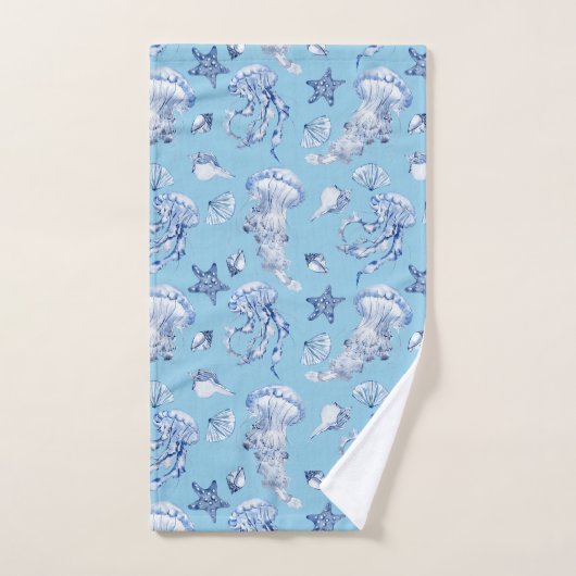 Quallen Badhandtuch Set (Handtuch)