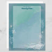 Quallen-Blätter, ungesäumt (Vorne/Hinten)